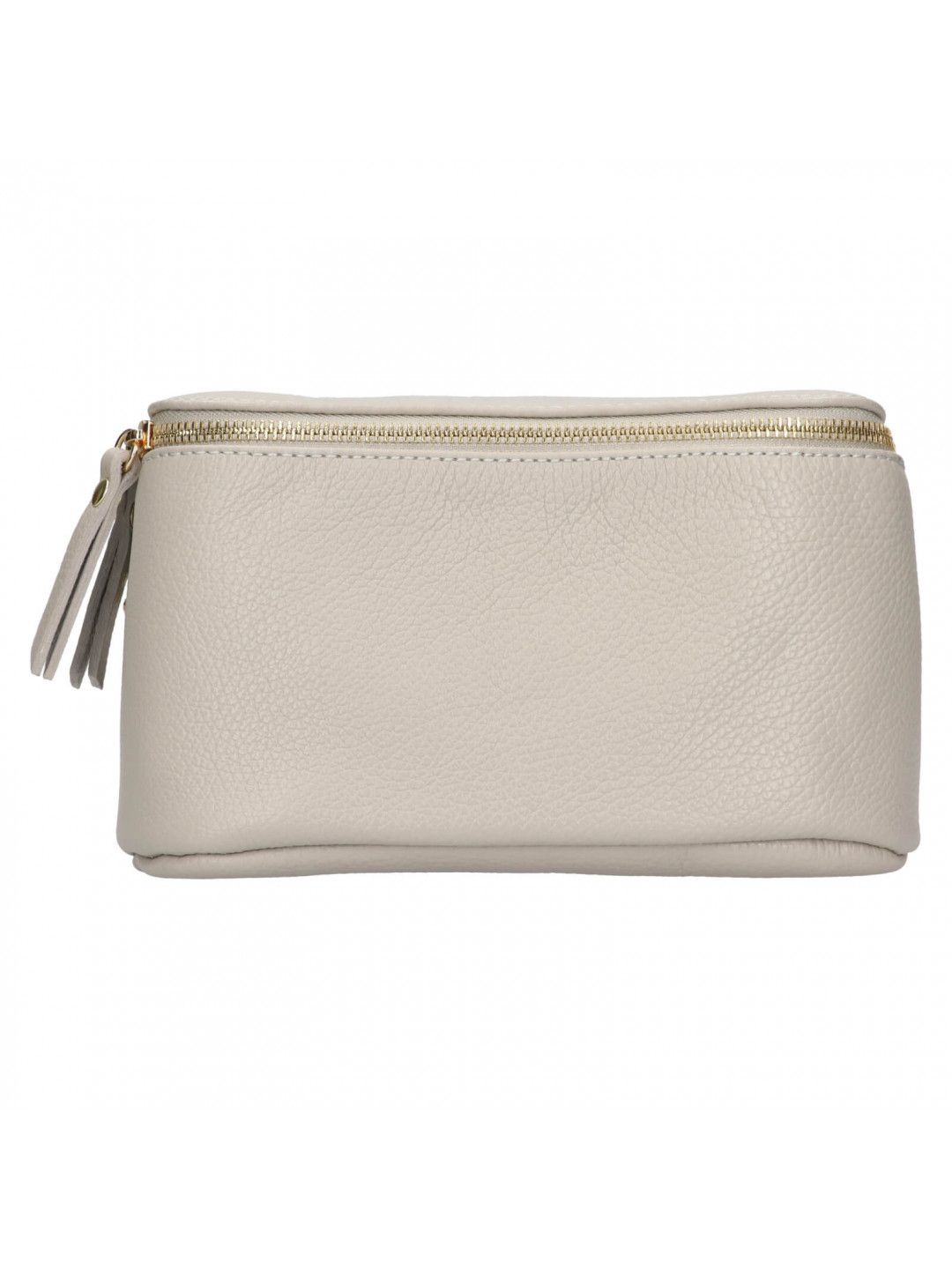 Dámská kožená ledvinka Italia Milagros – světle šedá